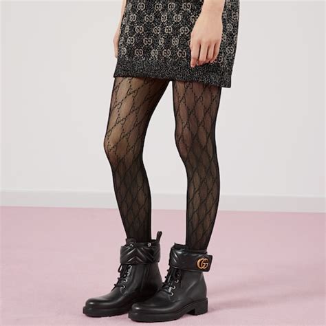 interlocking g tights gucci black